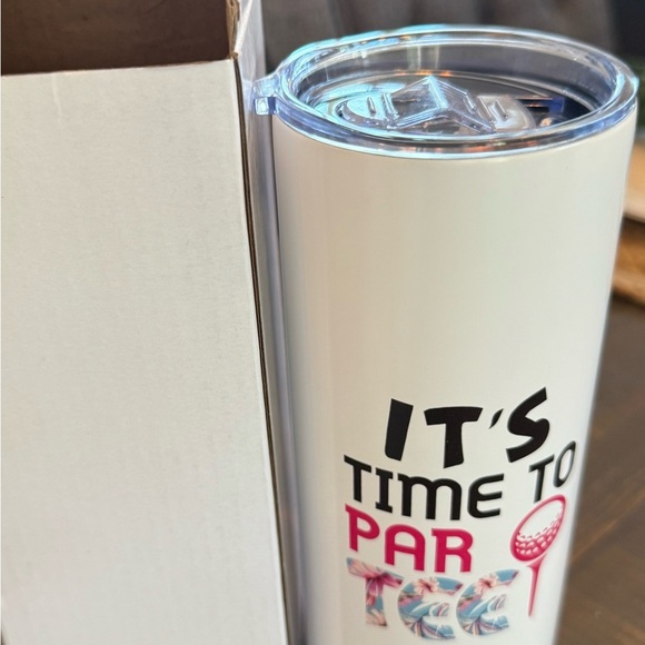 White Golf Tumbler women’s preppy nwt - Picture 2 of 3